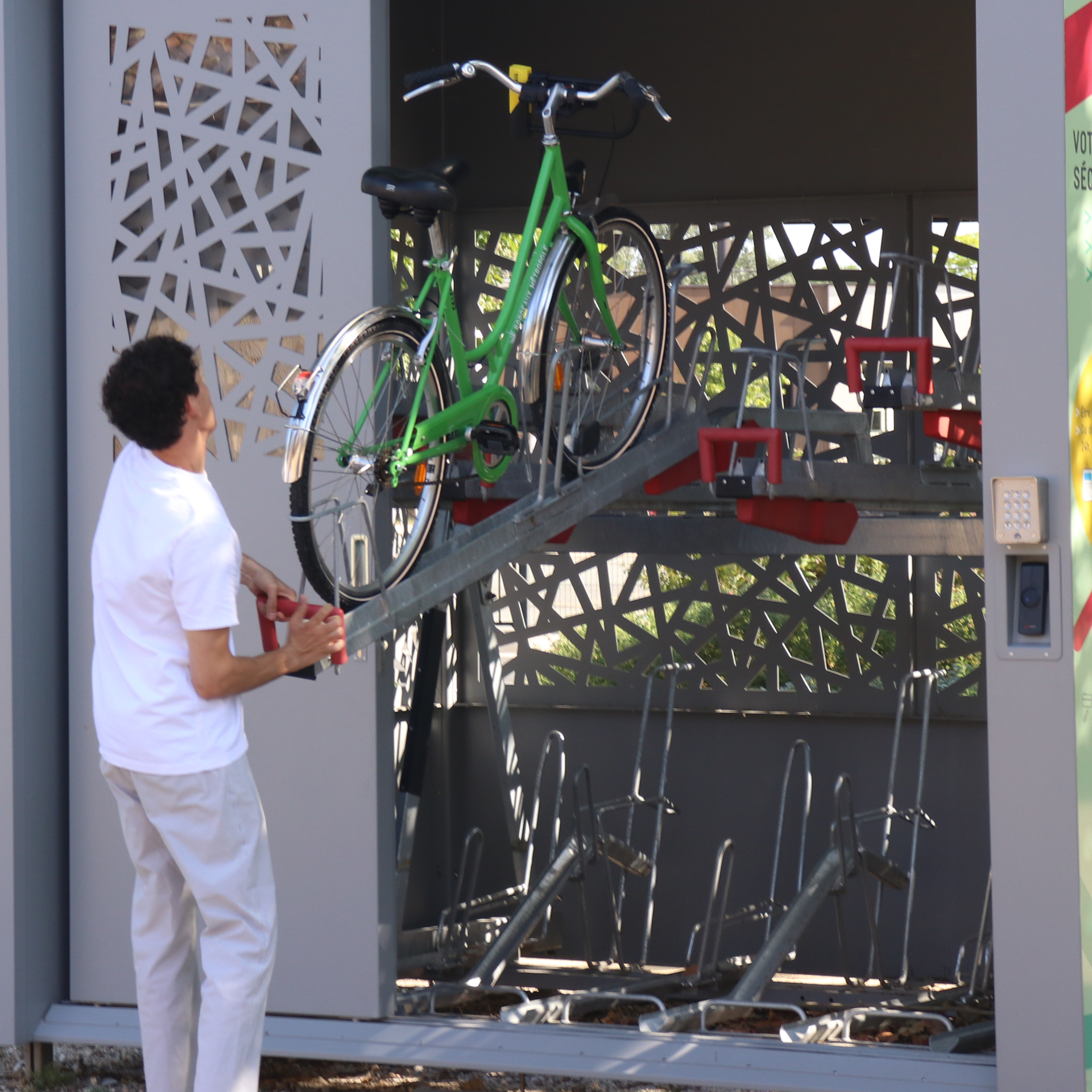 Bike shelter parking