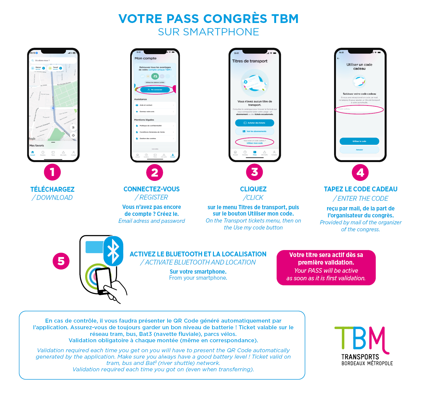 Mode d'emploi du Pass Congrès / How to use your Congress Pass